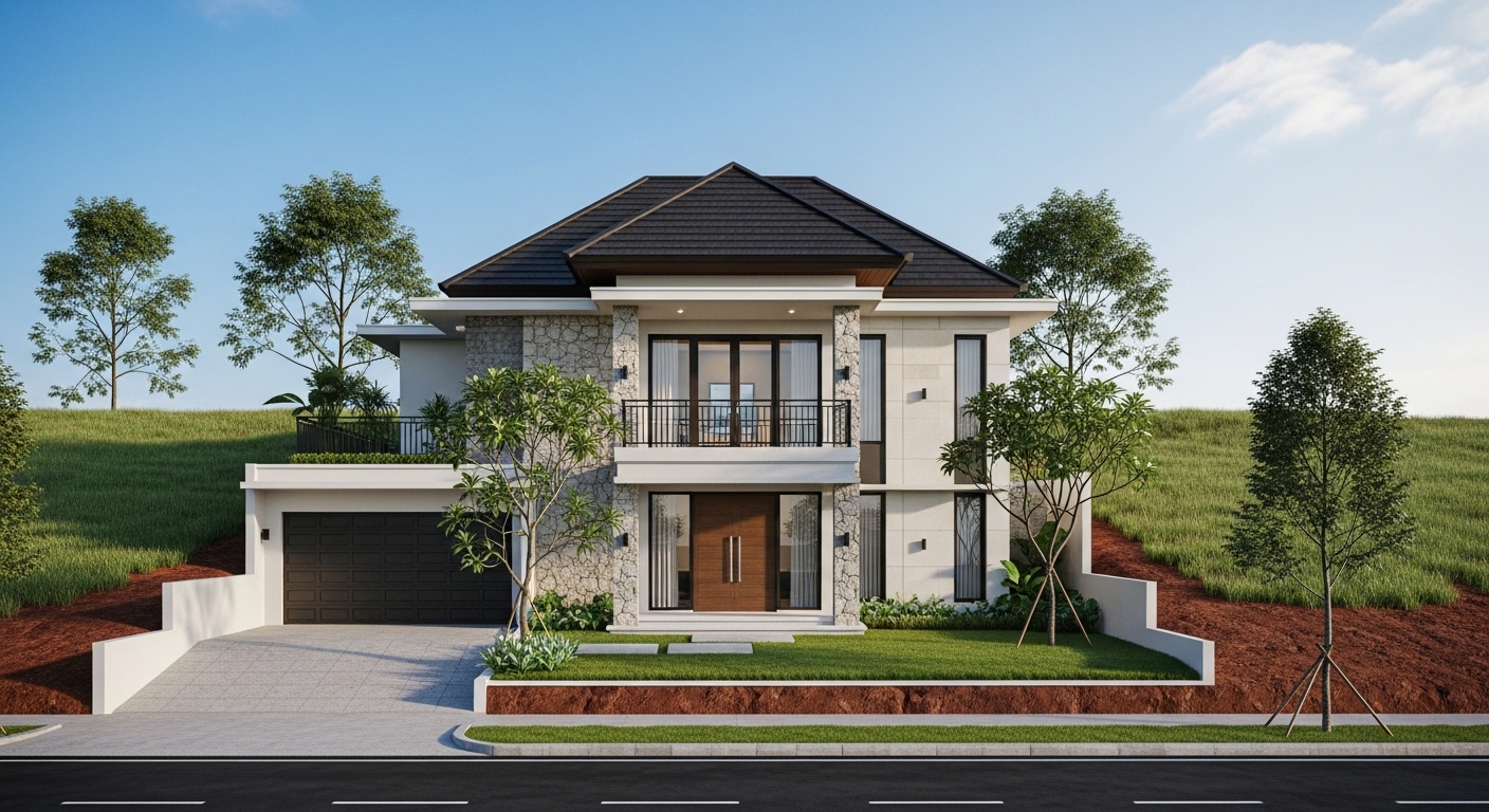 RUMAH MODERN TROPIS 
