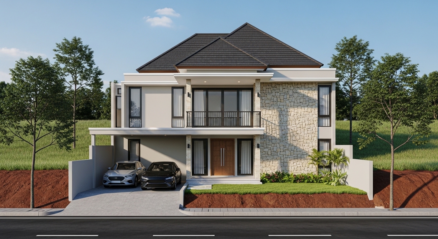RUMAH MODERN TROPIS 
