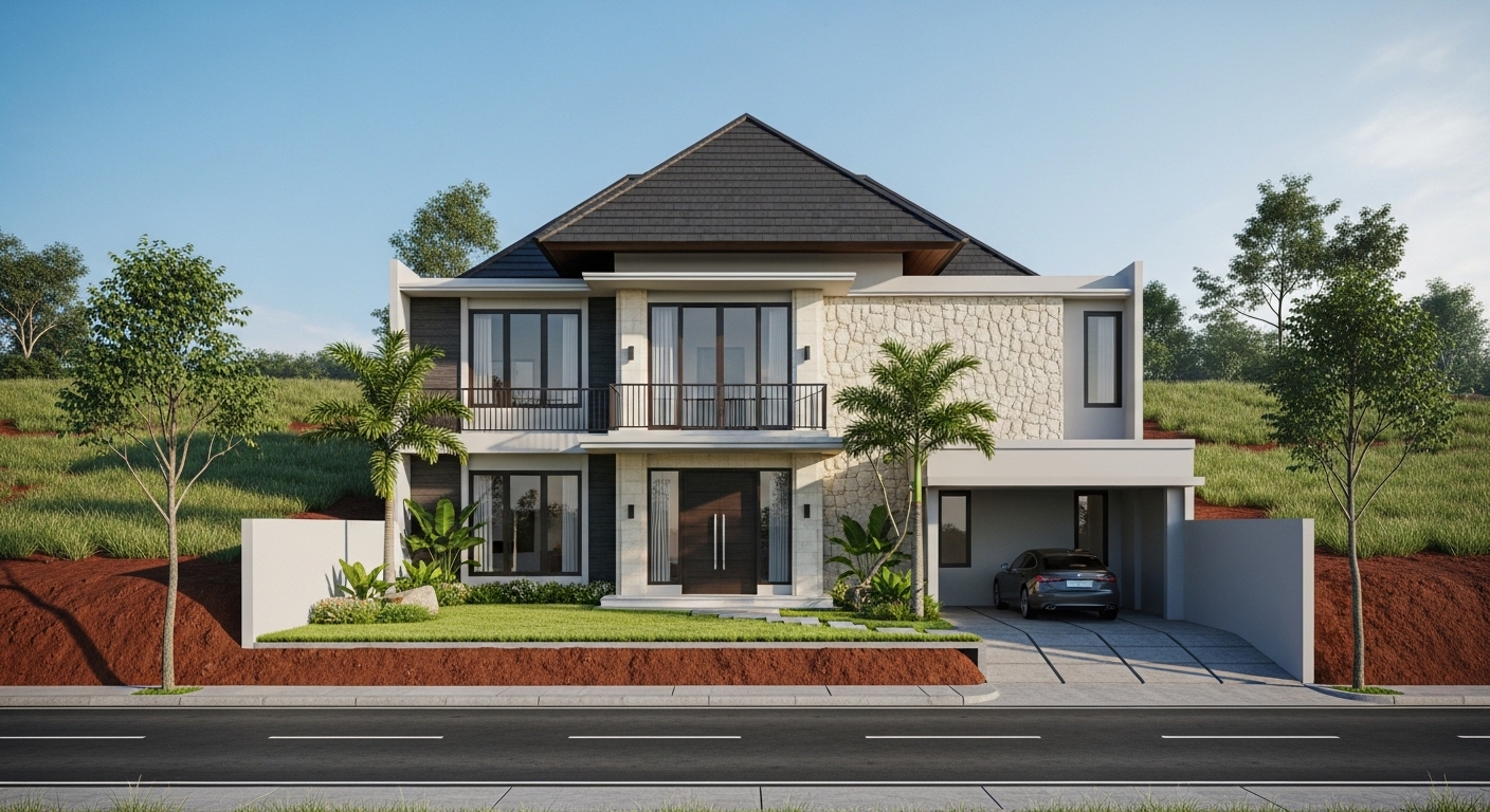 RUMAH MODERN TROPIS 