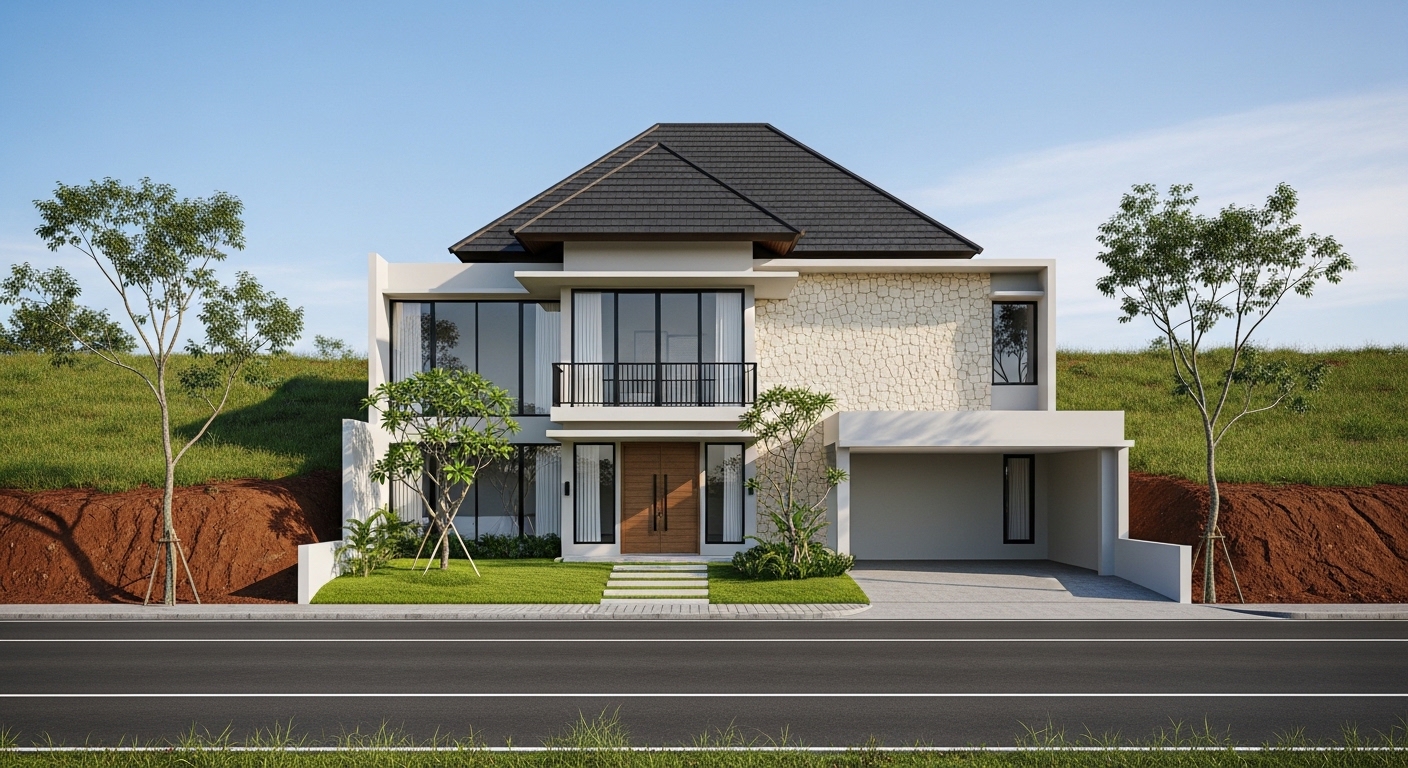 RUMAH MODERN TROPIS 